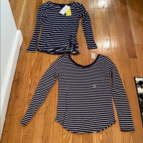 Karen Millen & Loft Striped Bardot Tee Bundle - Picture 1 of 10